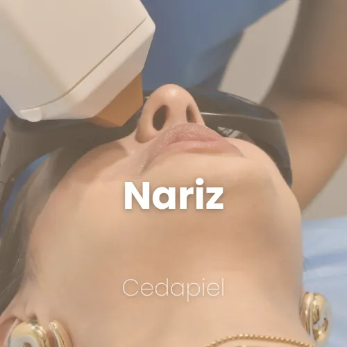 depilación láser nariz cedapiel