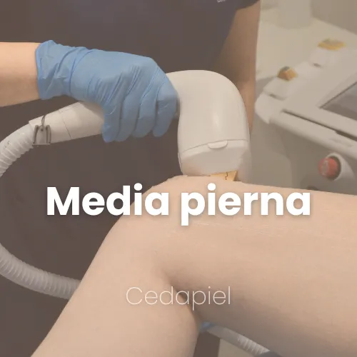 depilacion laser media pierna cedapiel